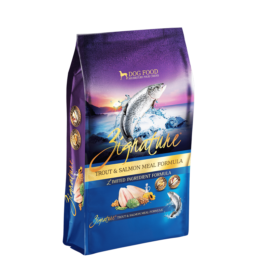 Zignature trout and salmon dog deals food
